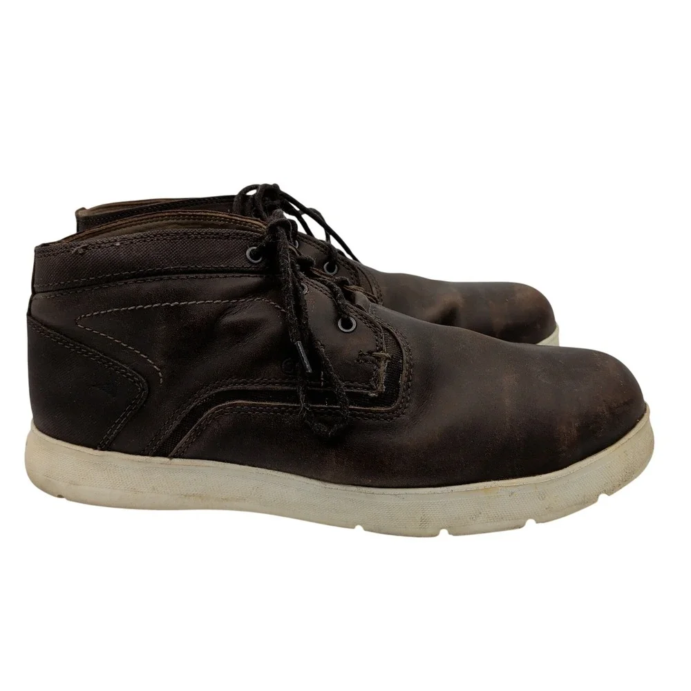 Red Wing 6719 Mens Brown Leather Safety Toe Chukka Work Boots Size 12 E2 Wide